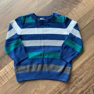 4/$20 blue green stripe sweater